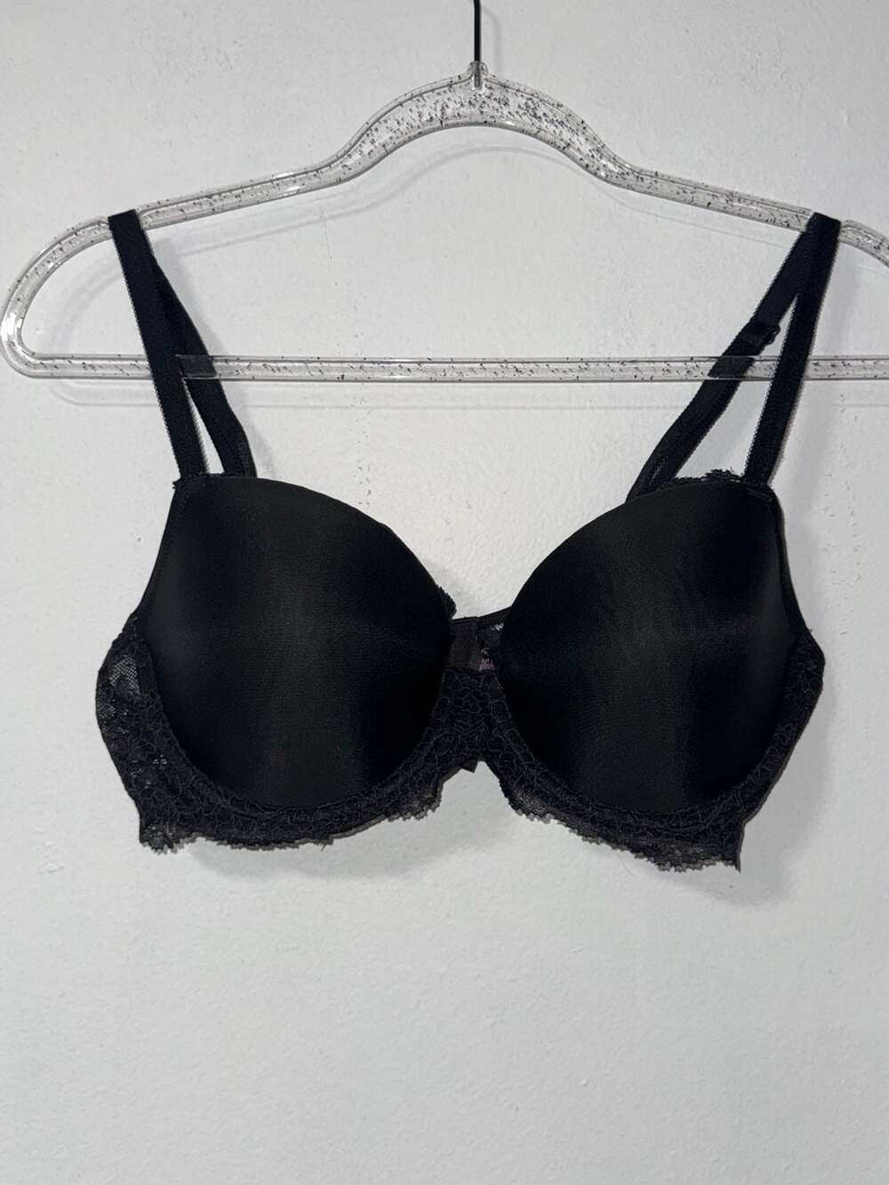 Victoria's Secret Dream Angels Lined Demi Bra 36D Black